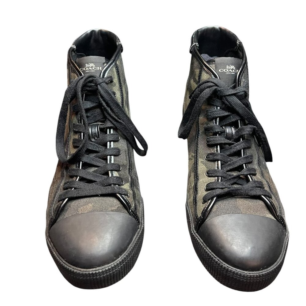 Coach Men’s High Top Camo Sneakers Size 11